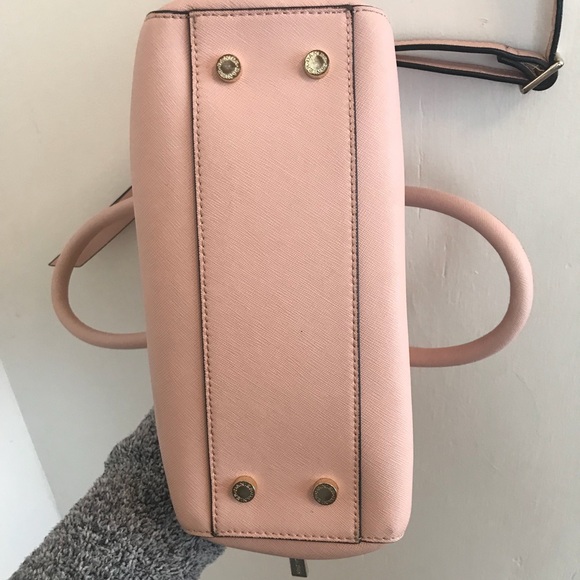 Danier | Blush Leather Dome Satchel Purse - Picture 8 of 8
